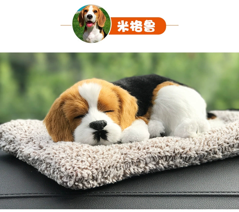 Dashboard Ornament Artificial Dog Bamboo Charcoal Package Car Decoration