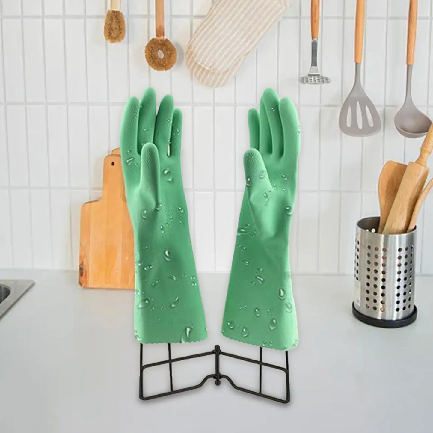 Kitchen Glove Holder Sink Organizer Holder Space Saving Multi-Purpose Reusable