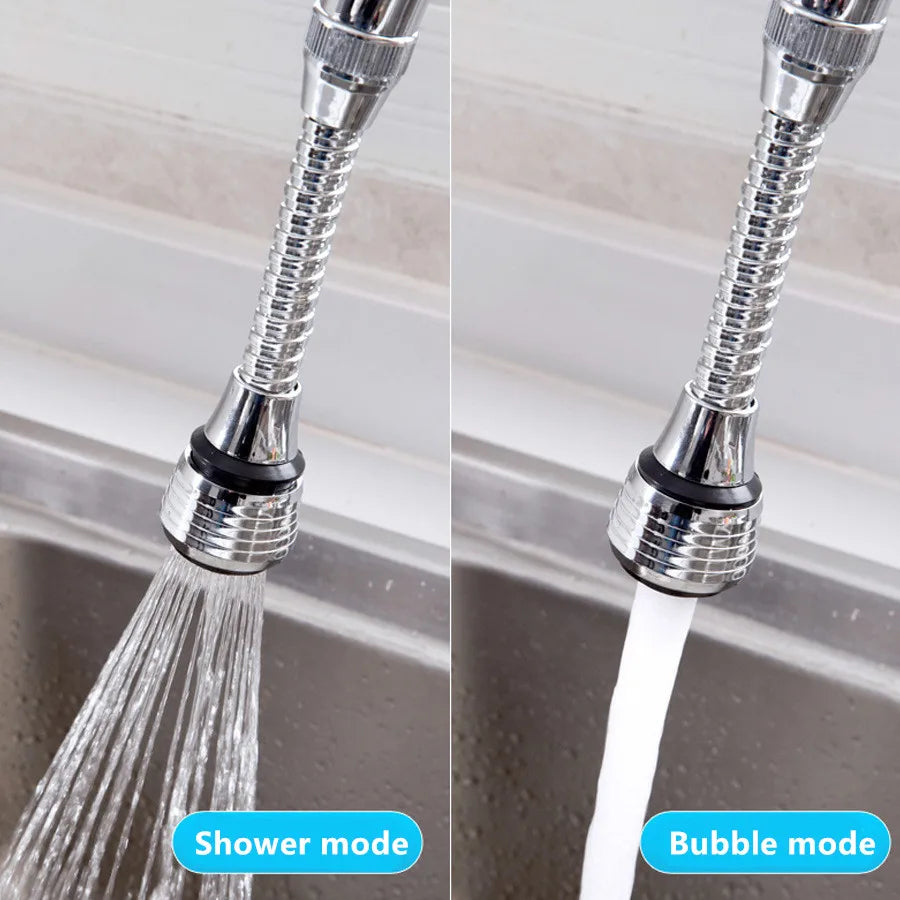 360 Degree Adjustment Faucet Extension Tube Water Saving Nozzle Filter Kitchen Water Tap Water Saving for Sink Faucet Bathroom