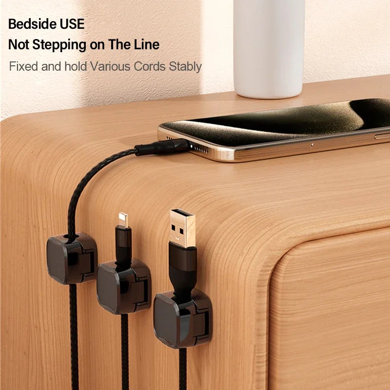 Self Magnetism Home Organizer Desk Mouse Cable Fixture Viscosity Magnetic Data Line Memory Organizers Storage Shelf Gadgets