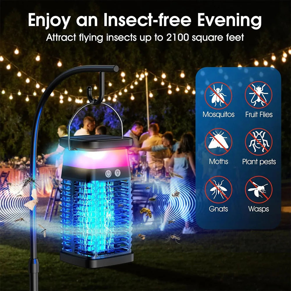 Electric Shock Bug Zapper Outdoor Mosquito Killer Lamp Repellent UV Light Anti Mosquito Fly Insect Trap Camping Mosquito Lights