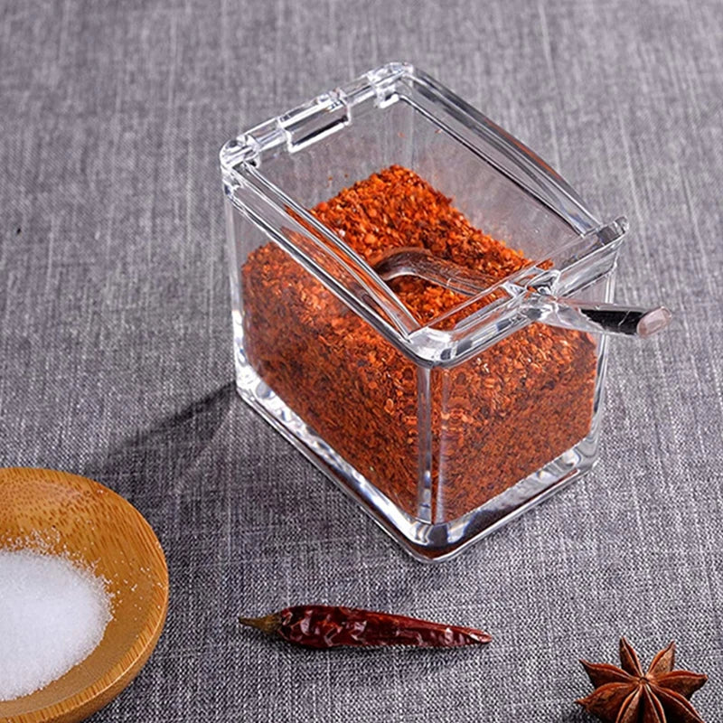 Camping Spice Shaker Kitchen Essentials Salt and Pepper Set Plastic Storage Container Spices Organization Accessories Organizer