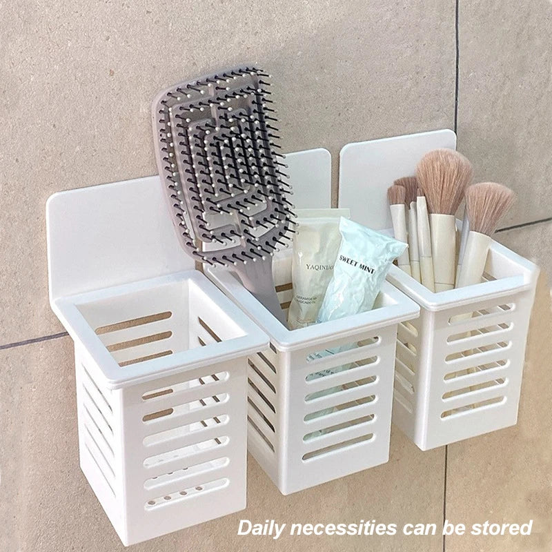 Toothbrush Holder Wall Mount Stand Tooth Brush Holder Hooks Suction Cup Bathroom Tools Toothbrush Rack Bathroom Accessories Set